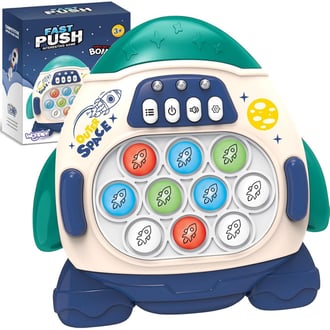 Gra POP IT Elektroniczna Antystresowa Zręcznościowa Rakieta Blue WOOPIE