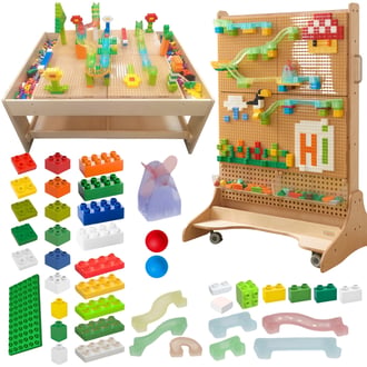 Zestaw Klocków Konstrukcyjnych Tor Kulkowy STEM 359 el. MASTERKIDZ