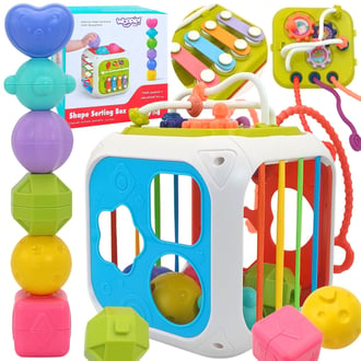 Sensoryczna Edukacyjna Kostka Aktywności WOOPIE BABY
