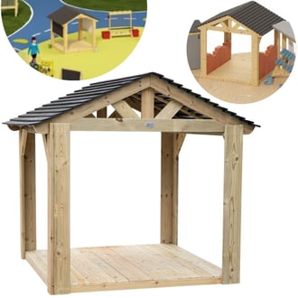 Duży Drewniany Domek Altana Plac Zabaw CLASSIC WORLD EDU