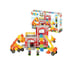 MOCHTOYS Klocki Jeżyki Pin Bricks STRAŻ POŻARNA w Kartonie 100 el. + 2 Figurki