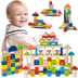 Drewniane Klocki Edukacyjne z Literkami i Cyferkami w Wiaderku 100 el. VIGA Toys