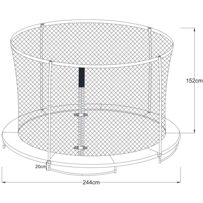 Trampolina Bostonn 244 cm z Siatką AXI Trampolina Bostonn 244 cm z Siatką AXI