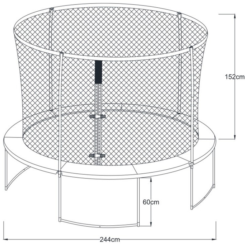 Trampolina Bostonn 244 cm z Siatką AXI Trampolina Bostonn 244 cm z Siatką AXI
