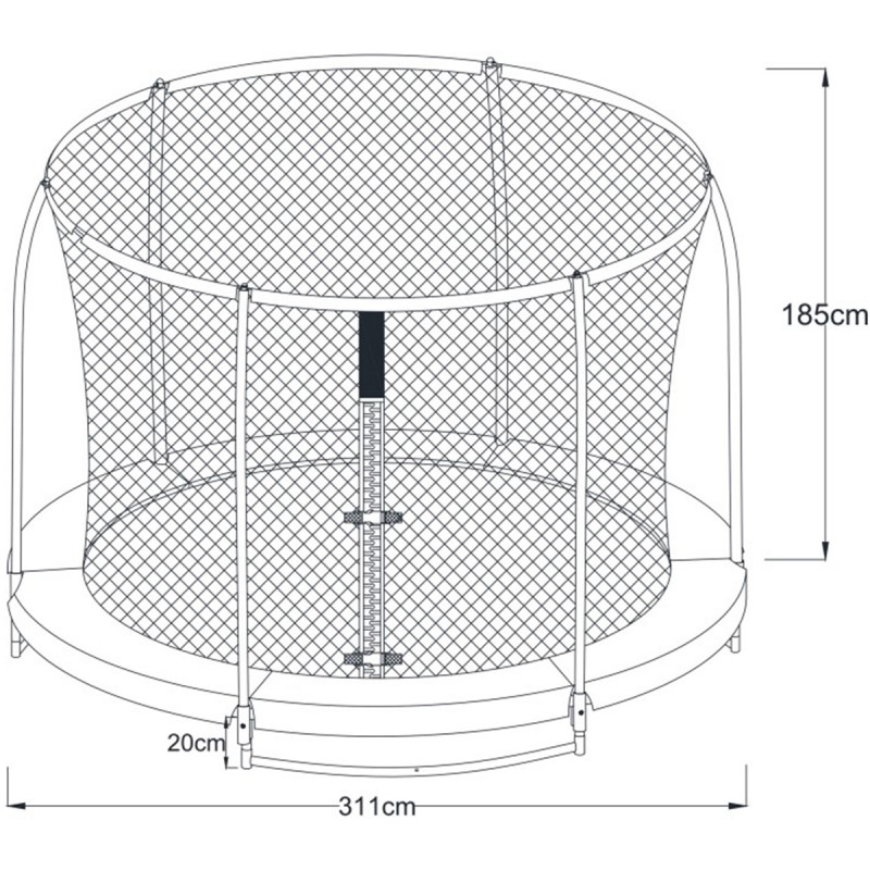 Trampolina Bostonn 305 cm z Siatką AXI Trampolina Bostonn 305 cm z Siatką AXI