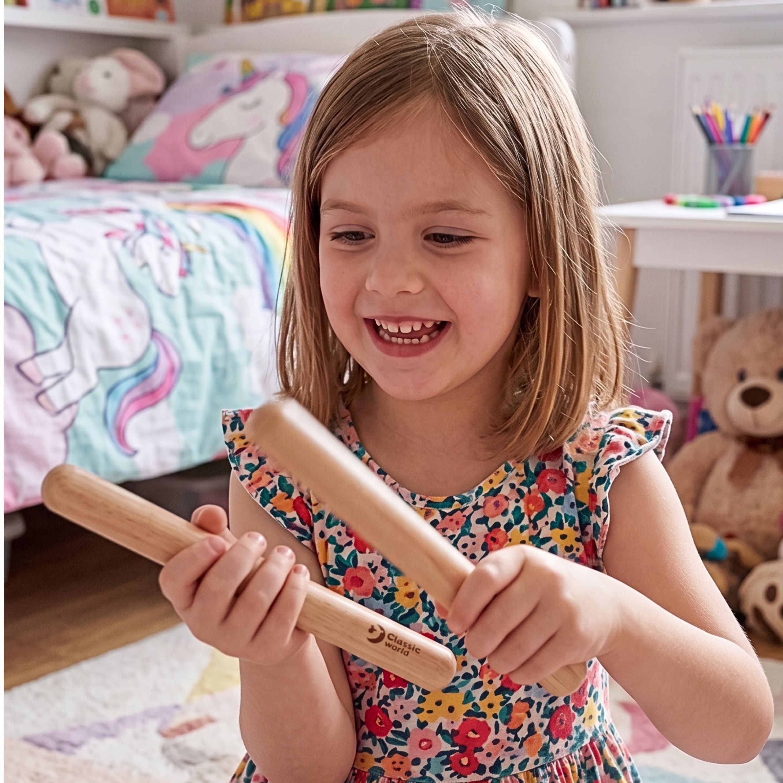 CLASSIC WORLD EDU Instrument Muzyczny Klawesy dla Dzieci CLASSIC WORLD EDU Instrument Muzyczny Klawesy dla Dzieci