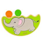 Drewniana układanka Balansujący Słoń Viga Toys Montessori