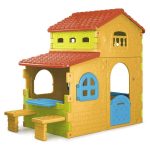FEBER Domek Ogrodowy Super Villa ze Stolikiem Krzesłami Duży