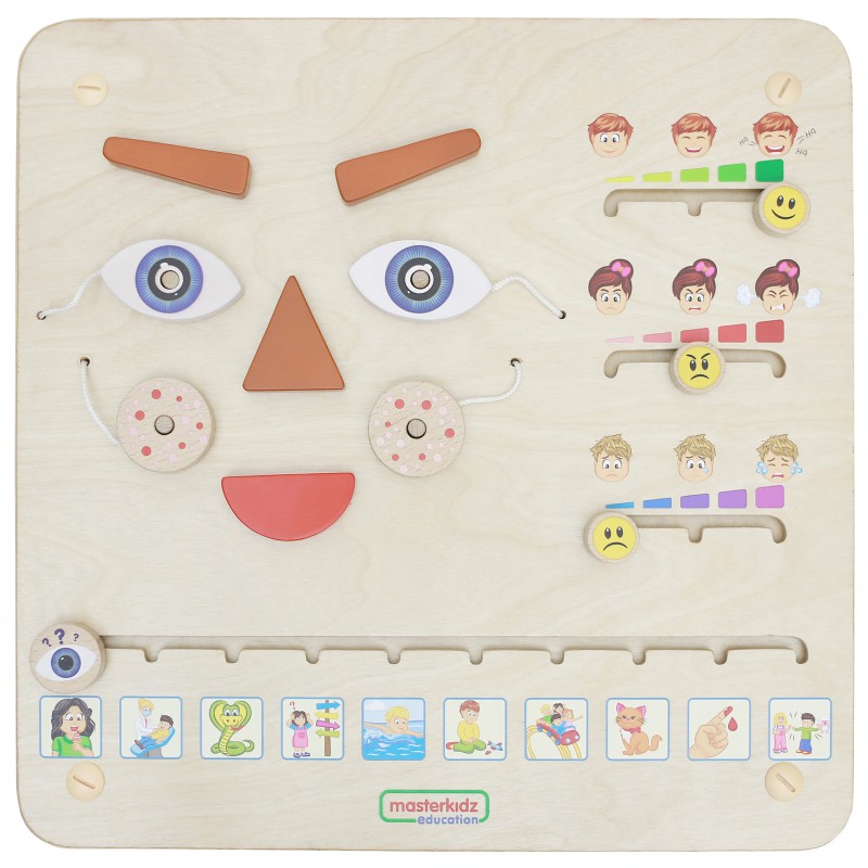 Tablica Edukacyjna Montessori do Nauki Emocji „Jak Się Czujesz?” MASTERKIDZ Tablica Edukacyjna Montessori do Nauki Emocji „Jak Się Czujesz?” MASTERKIDZ