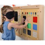 MASTERKIDZ Tablica Edukacyjna Rozpoznawanie Materiałów Zmysł Dotyku