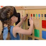MASTERKIDZ Tablica Edukacyjna Rozpoznawanie Materiałów Zmysł Dotyku