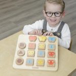 MASTERKIDZ Układanka Dopasowanie Kolorów i Wzorów Montessori