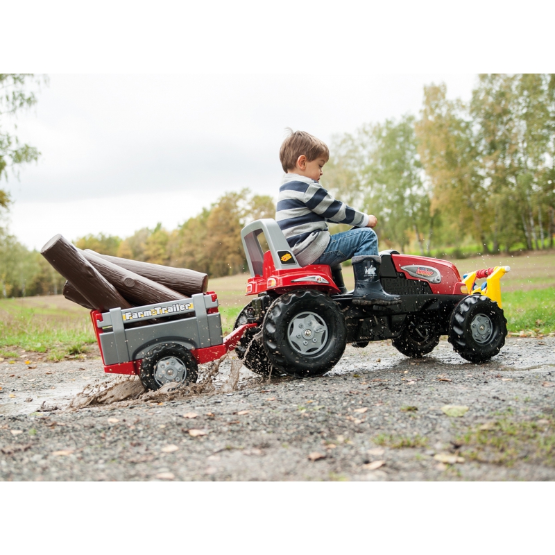 Rolly Toys RollyJunior RT - Traktor na pedały z przyczepą Junior 3-8 lat do 50kg Rolly Toys RollyJunior RT - Traktor na pedały z przyczepą Junior 3-8 lat do 50kg