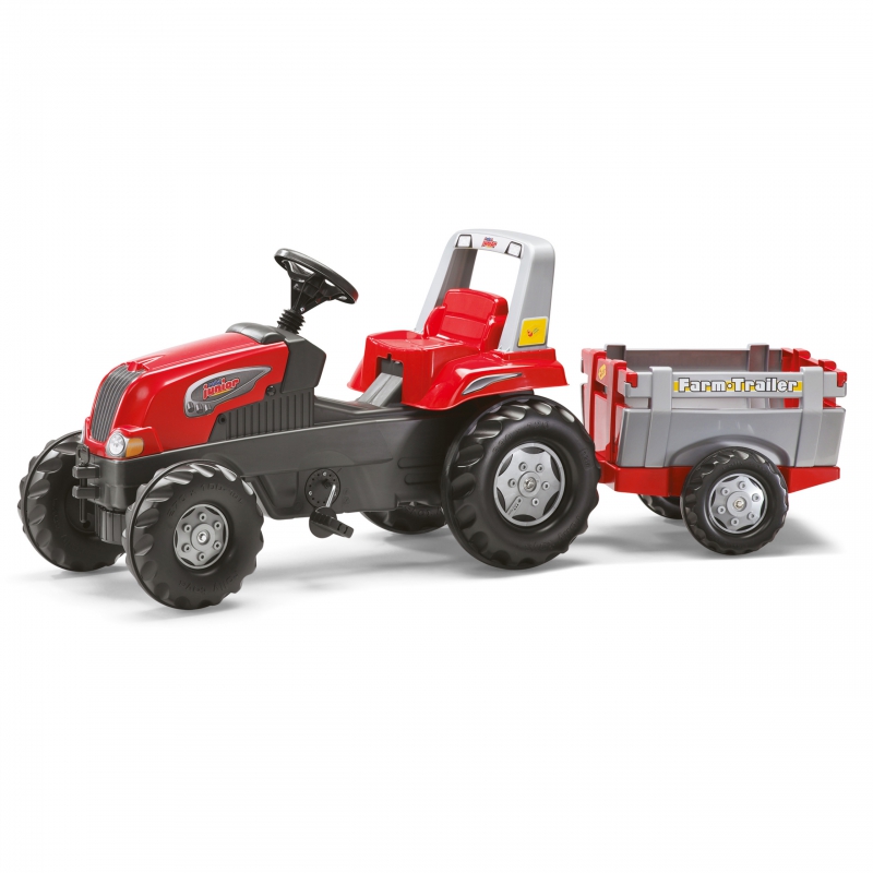 Rolly Toys RollyJunior RT - Traktor na pedały z przyczepą Junior 3-8 lat do 50kg Rolly Toys RollyJunior RT - Traktor na pedały z przyczepą Junior 3-8 lat do 50kg