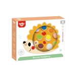 TOOKY TOY Drewniana Układanka Jeż Nauka Kształtów Kolorów Liczb