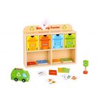 TOOKY TOY Drewniane Centrum Recyklingu Edukacyjny Sorter