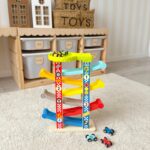 TOOKY TOY Kolorowa Zjeżdżalnia Tor Dla Samochodów TOOKY TOY Kolorowa Zjeżdżalnia Tor Dla Samochodów