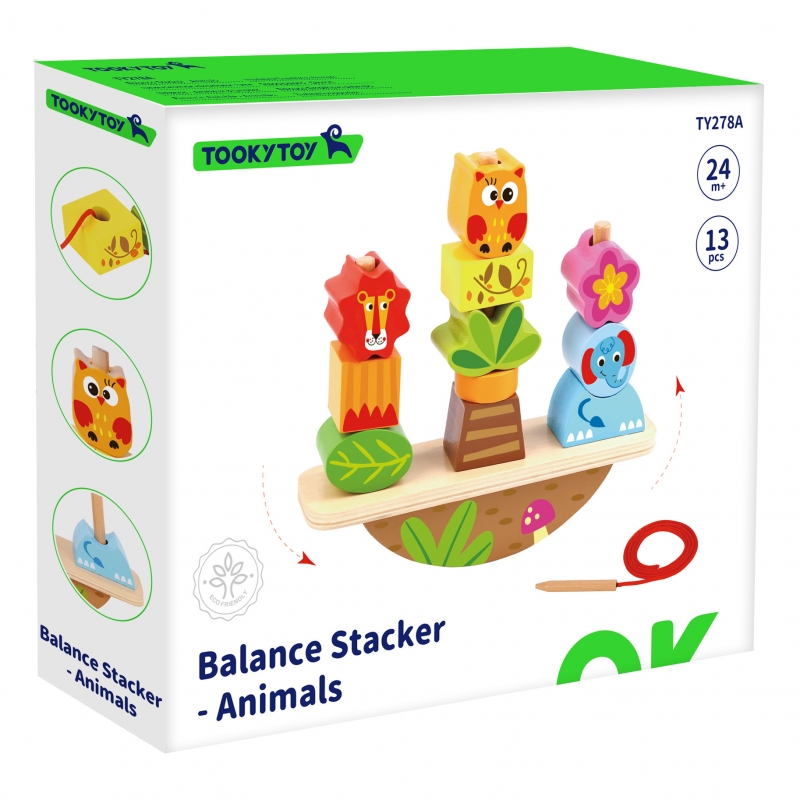 TOOKY TOY Układanka Balansująca Zwierzęta TOOKY TOY Układanka Balansująca Zwierzęta