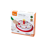 Tort Urodzinowy Drewniany Zestaw do Krojenia na Rzepy Viga Toys