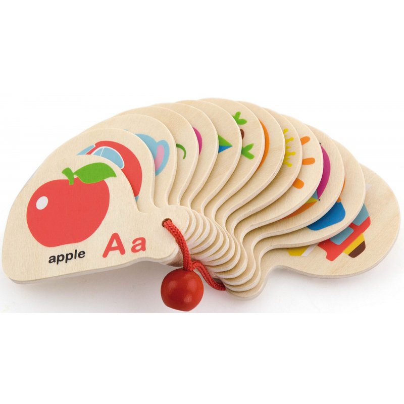 Drewniana Książeczka Montessori do Nauki Alfabetu i Języka Angielskiego VIGA Drewniana Książeczka Montessori do Nauki Alfabetu i Języka Angielskiego VIGA