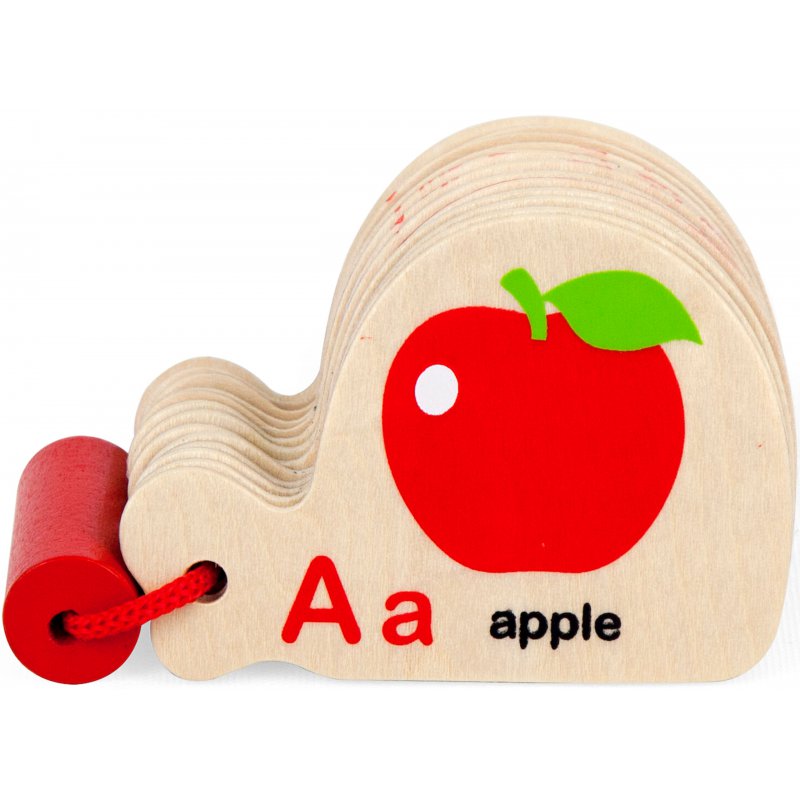 Drewniana Książeczka Montessori do Nauki Alfabetu i Języka Angielskiego VIGA Drewniana Książeczka Montessori do Nauki Alfabetu i Języka Angielskiego VIGA