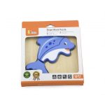 VIGA Pierwsze drewniane Puzzle maluszka Delfin