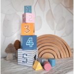 Viga PolarB Piramidka Układanka edukacyjna Sorter Kostki Klocki