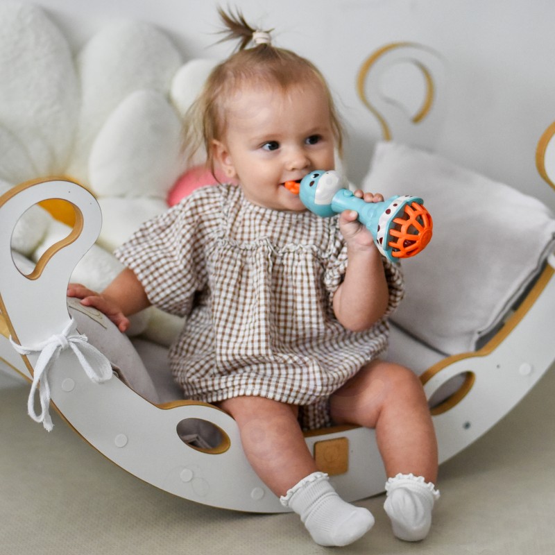 WOOPIE BABY Grzechotka Żyrafka Sensoryczna Gryzak z Muzyką Montessori WOOPIE BABY Grzechotka Żyrafka Sensoryczna Gryzak z Muzyką Montessori