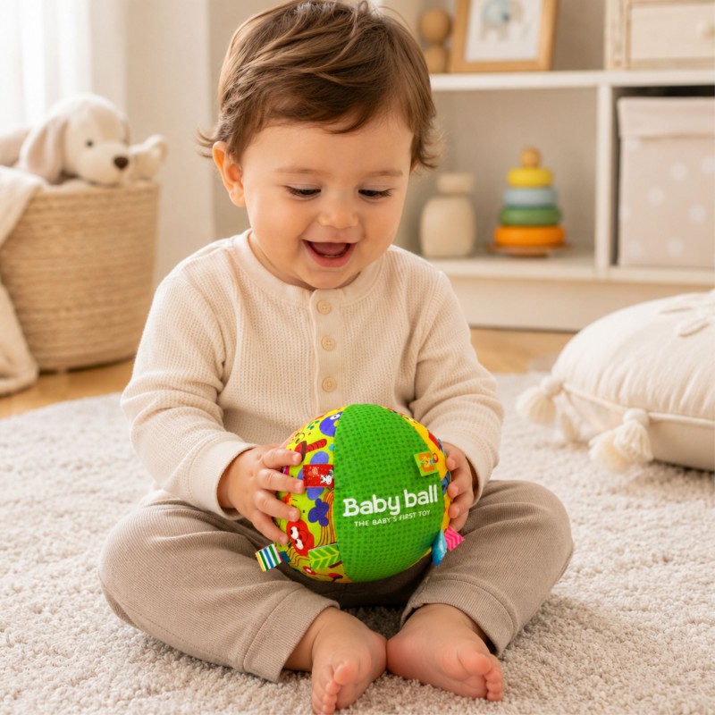 Miękka piłka sensoryczna dla niemowląt WOOPIE BABY Miękka piłka sensoryczna dla niemowląt WOOPIE BABY