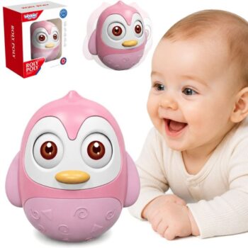 Wańka Wstańka dla Niemowląt Sensoryczny Pingwinek WOOPIE BABY
