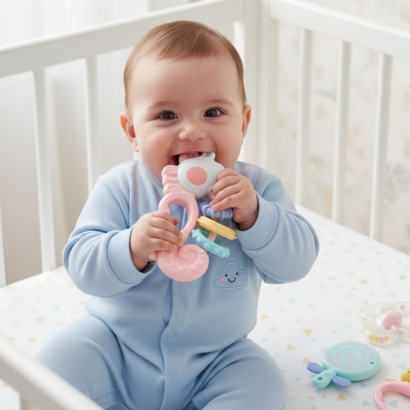 WOOPIE BABY Zestaw Gryzaków Grzechotek Sensorycznych WOOPIE BABY Zestaw Gryzaków Grzechotek Sensorycznych
