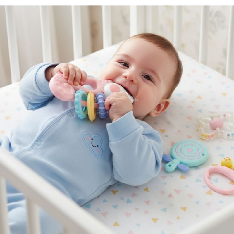 WOOPIE BABY Zestaw Gryzaków Grzechotek Sensorycznych WOOPIE BABY Zestaw Gryzaków Grzechotek Sensorycznych