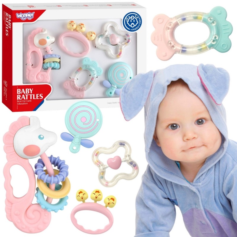 WOOPIE BABY Zestaw Gryzaków Grzechotek Sensorycznych WOOPIE BABY Zestaw Gryzaków Grzechotek Sensorycznych
