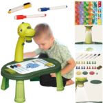 WOOPIE Tablica do Rysowania Projektor Dinozaur 24 Wzory + 2 Gry