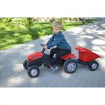 WOOPIE Traktor na Pedały Farmer GoTrac MAXI z Przyczepą Ciche Koła