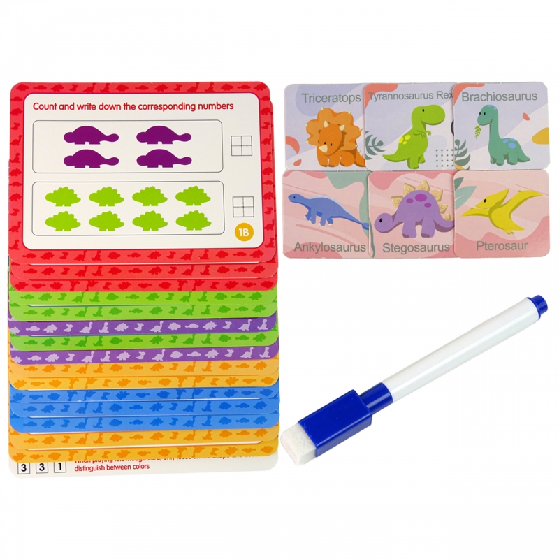 WOOPIE Zestaw Edukacyjny Nauka Liczenia Montessori Sorter Dinozaury 95 el. WOOPIE Zestaw Edukacyjny Nauka Liczenia Montessori Sorter Dinozaury 95 el.