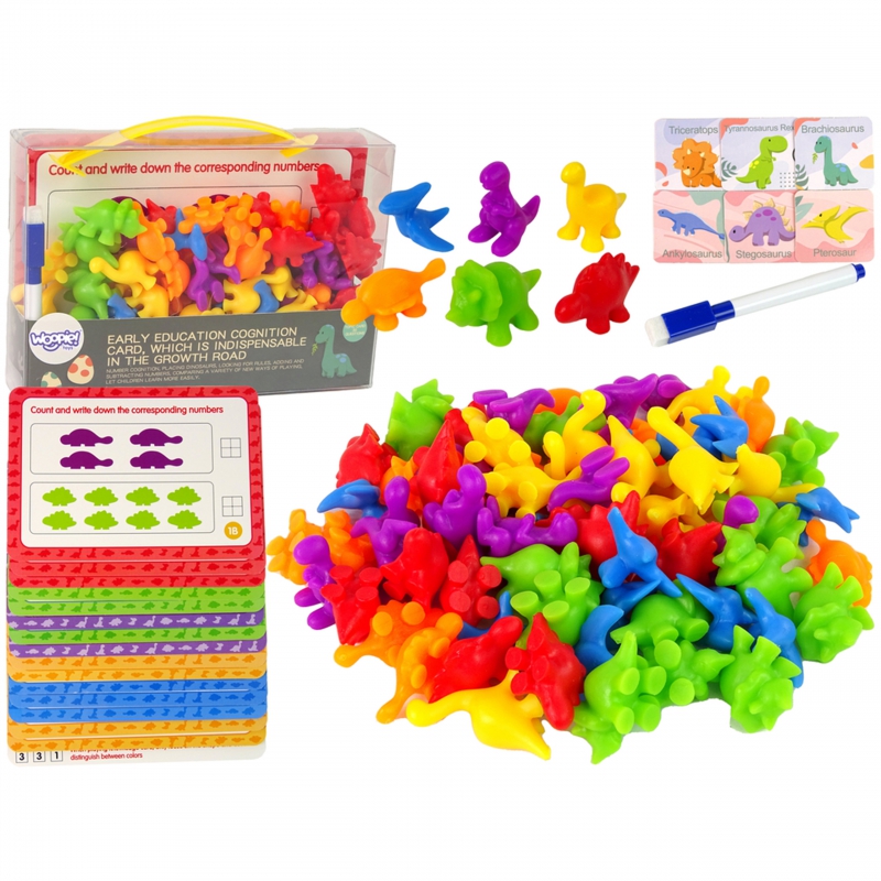 WOOPIE Zestaw Edukacyjny Nauka Liczenia Montessori Sorter Dinozaury 95 el. WOOPIE Zestaw Edukacyjny Nauka Liczenia Montessori Sorter Dinozaury 95 el.