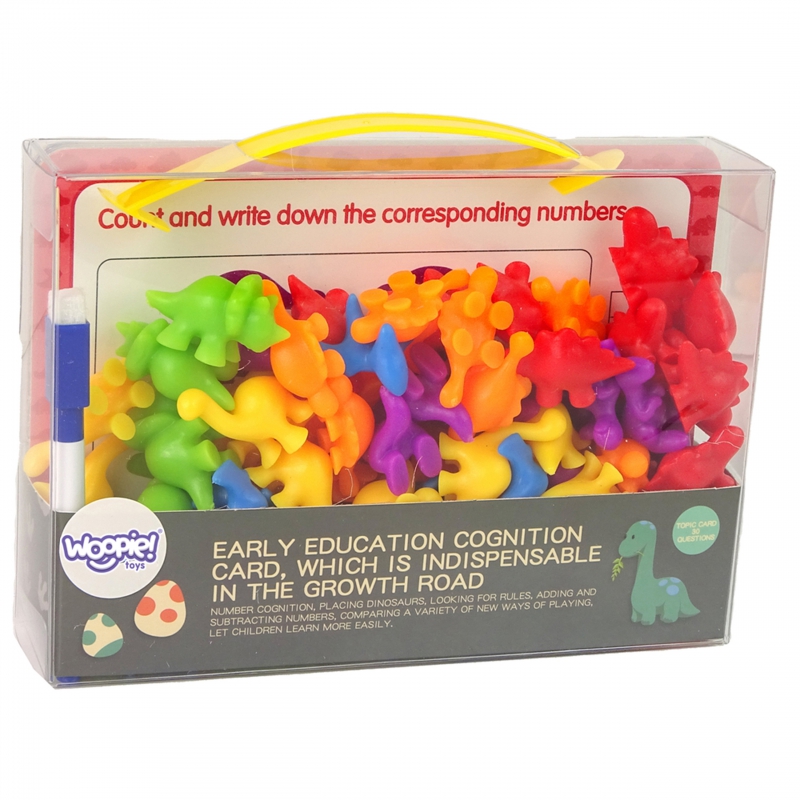 WOOPIE Zestaw Edukacyjny Nauka Liczenia Montessori Sorter Dinozaury 95 el. WOOPIE Zestaw Edukacyjny Nauka Liczenia Montessori Sorter Dinozaury 95 el.