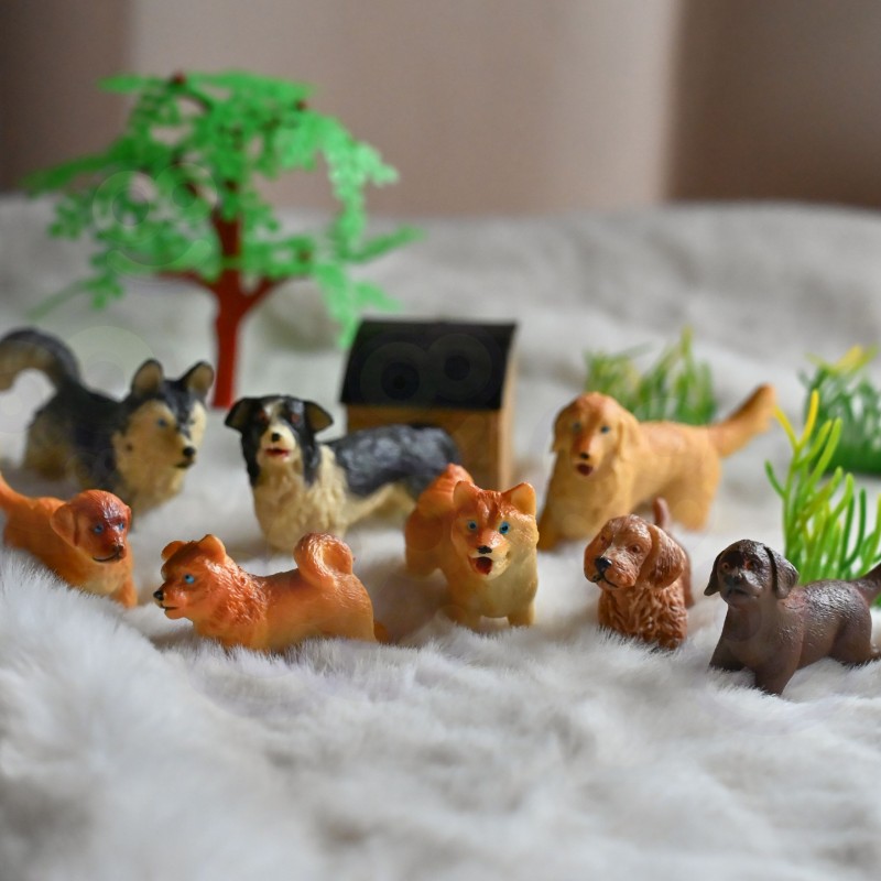 WOOPIE Zestaw Figurki Pieski 16 szt. Tuba Rasy Akcesoria WOOPIE Zestaw Figurki Pieski 16 szt. Tuba Rasy Akcesoria