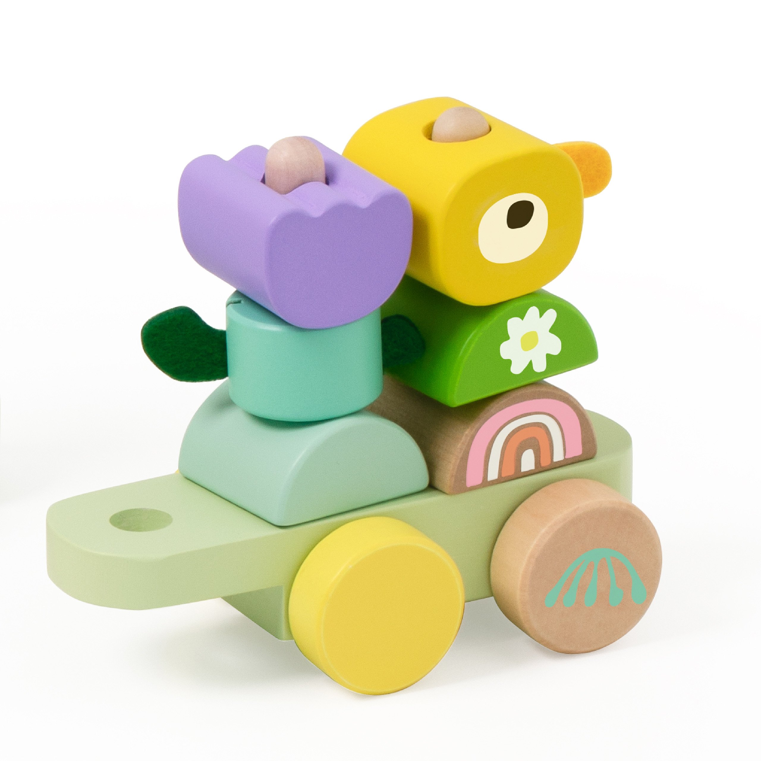 CLASSIC WORLD Montessori Kolejka Gąsienica Drewniana Układanka CLASSIC WORLD Montessori Kolejka Gąsienica Drewniana Układanka