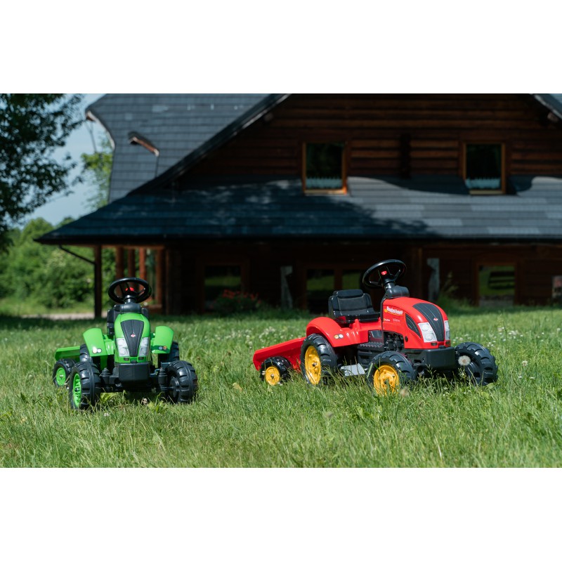 FALK Country Farmer Traktorek na Pedały z Przyczepką Zielony 2-5 lat FALK Country Farmer Traktorek na Pedały z Przyczepką Zielony 2-5 lat