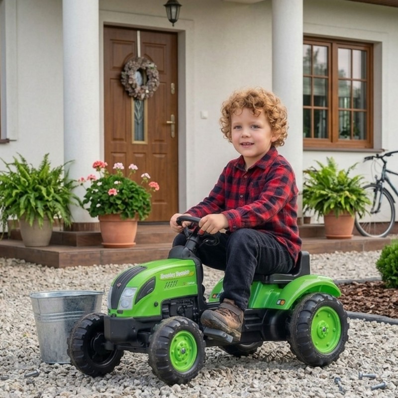 FALK Country Farmer Traktorek na Pedały z Przyczepką Zielony 2-5 lat FALK Country Farmer Traktorek na Pedały z Przyczepką Zielony 2-5 lat