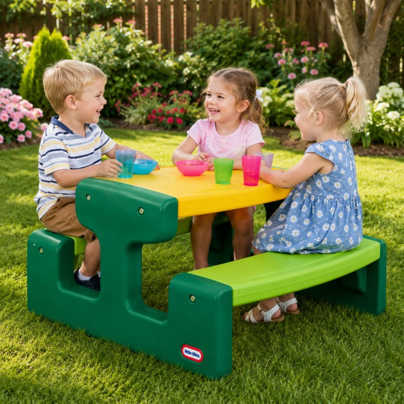 Little Tikes Duży Stolik Piknikowy dla Dzieci Little Tikes Duży Stolik Piknikowy dla Dzieci