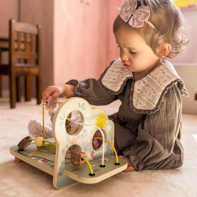 TOOKY TOY Drewniana Pętla Motoryczna Leśny Labirynt TOOKY TOY Drewniana Pętla Motoryczna Leśny Labirynt