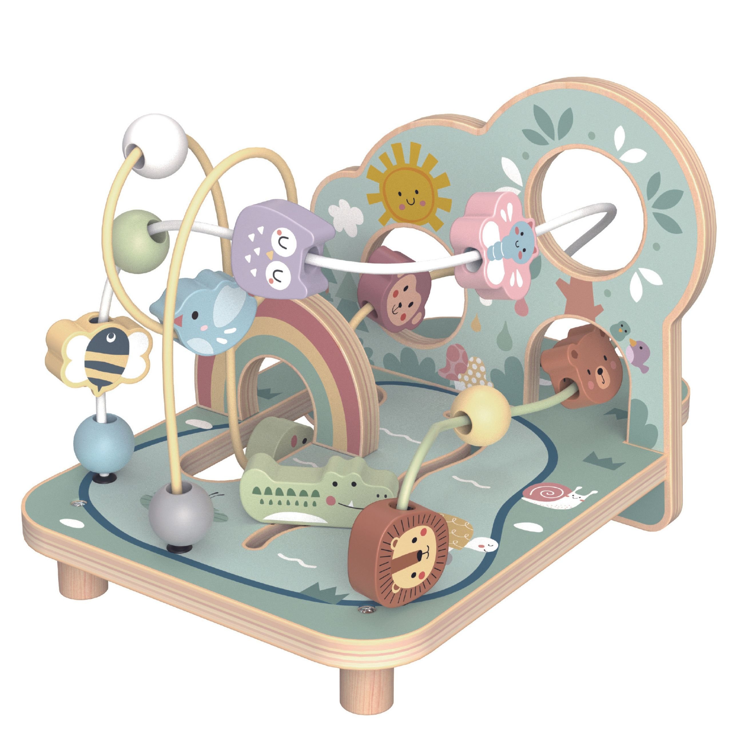 TOOKY TOY Drewniana Pętla Motoryczna Leśny Labirynt TOOKY TOY Drewniana Pętla Motoryczna Leśny Labirynt