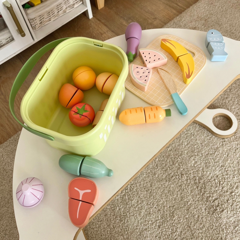 TOOKY TOY Drewniany Zestaw Żywność Warzywa Owoce TOOKY TOY Drewniany Zestaw Żywność Warzywa Owoce