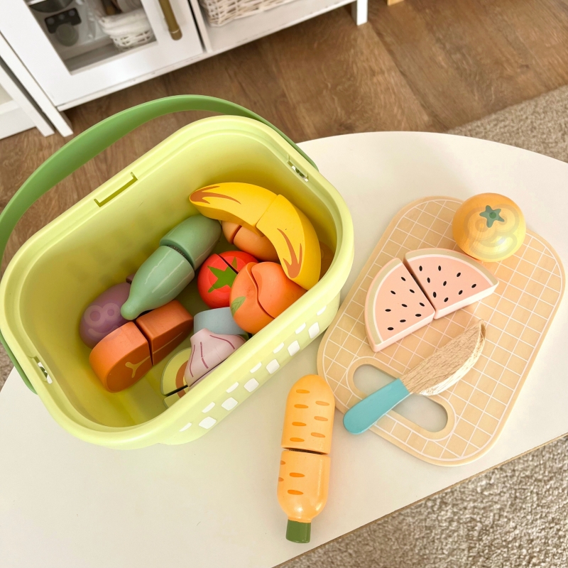 TOOKY TOY Drewniany Zestaw Żywność Warzywa Owoce TOOKY TOY Drewniany Zestaw Żywność Warzywa Owoce