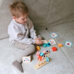 TOOKY TOY Kreatywne Drewniane Klocki Przestrzenne 3D Krab