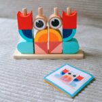 TOOKY TOY Kreatywne Drewniane Klocki Przestrzenne 3D Krab