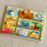 TOOKY TOY Labirynt Drewniany Pojazdy Układanka TOOKY TOY Labirynt Drewniany Pojazdy Układanka